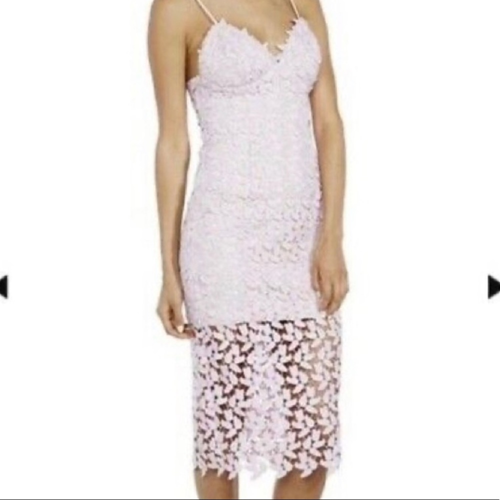 Bardot dress floral lace Liliac wedding dress